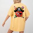 School International Talk Like A Pirate Day Pirate Teacher Women's Comfort Colors T-Shirt Back Print Mustard School International Talk Like A Pirate Day Pirate Teacher Women's Comfort Colors T-Shirt Back Print Mustard
