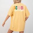 School Psychologist Rainbow Psychology Teacher Women's Comfort Colors T-Shirt Back Print Mustard School Psychologist Rainbow Psychology Teacher Women's Comfort Colors T-Shirt Back Print Mustard
