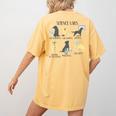 Science Labs Dogs Labrador Retriever Science Teacher Women's Comfort Colors T-Shirt Back Print Mustard