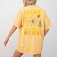 Science Like Magic But Real Nerdy Teacher Women's Comfort Colors T-Shirt Back Print Mustard Science Like Magic But Real Nerdy Teacher Women's Comfort Colors T-Shirt Back Print Mustard