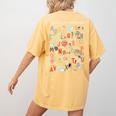 Science Teacher Alphabet Science Is All Around Us Teacher Women's Comfort Colors T-Shirt Back Print Mustard