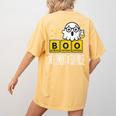 Science Teacher Halloween Elements Of Surprise Chemistry Women's Comfort Colors T-Shirt Back Print Mustard