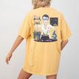 Science Teacher Halloween Skeleton Scientist Chemistry Women's Comfort Colors T-Shirt Back Print Mustard Science Teacher Halloween Skeleton Scientist Chemistry Women's Comfort Colors T-Shirt Back Print Mustard