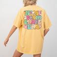 In My Second Grade Era Girl Back To School 2nd Grade Teacher Women's Comfort Colors T-Shirt Back Print Mustard In My Second Grade Era Girl Back To School 2nd Grade Teacher Women's Comfort Colors T-Shirt Back Print Mustard