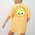 The Smart Cookie Good Egg Teacher Halloween Costume Food Women's Comfort Colors T-Shirt Back Print Mustard