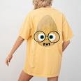 The Smart Seed Good Egg Teacher Halloween Costume Food Group Women's Comfort Colors T-Shirt Back Print Mustard The Smart Seed Good Egg Teacher Halloween Costume Food Group Women's Comfort Colors T-Shirt Back Print Mustard