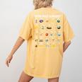 Space Alphabet Galaxy Astronaut Planets Student Teacher Women's Comfort Colors T-Shirt Back Print Mustard Space Alphabet Galaxy Astronaut Planets Student Teacher Women's Comfort Colors T-Shirt Back Print Mustard