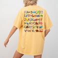 SPANISH ALPHABET MAESTRA SPANISH TEACHER Women's Comfort Colors T-Shirt Back Print Mustard SPANISH ALPHABET MAESTRA SPANISH TEACHER Women's Comfort Colors T-Shirt Back Print Mustard