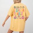I Speak Toddler Teacher Pre-K Frist Day Back To School Women's Comfort Colors T-Shirt Back Print Mustard I Speak Toddler Teacher Pre-K Frist Day Back To School Women's Comfort Colors T-Shirt Back Print Mustard