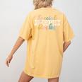 Special Education Rocks Sped Teacher Students Back To School Women's Comfort Colors T-Shirt Back Print Mustard