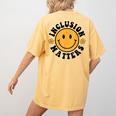Special Education Teacher Autism Awareness Inclusion Matters Women's Comfort Colors T-Shirt Back Print Mustard Special Education Teacher Autism Awareness Inclusion Matters Women's Comfort Colors T-Shirt Back Print Mustard