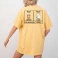 Special Education Teacher First Then Visual I Am Working For Men Women Girls Kids Women's Comfort Colors T-Shirt Back Print Mustard
