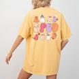 Special Education Teacher Ghosts Halloween SPED Teacher Women's Comfort Colors T-Shirt Back Print Mustard