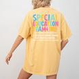 Special Education Team Definition Retro Ed Team Crew Teacher Women's Comfort Colors T-Shirt Back Print Mustard Special Education Team Definition Retro Ed Team Crew Teacher Women's Comfort Colors T-Shirt Back Print Mustard