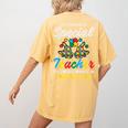 Special Teacher To Hear Child Cant Say Autism Awareness Sped Women's Comfort Colors T-Shirt Back Print Mustard