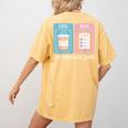 SPED Teacher Special Education First Coffee Then Data Women's Comfort Colors T-Shirt Back Print Mustard SPED Teacher Special Education First Coffee Then Data Women's Comfort Colors T-Shirt Back Print Mustard