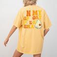 In My Spooky PRE-K Teacher Era Halloween Costume Tee Women's Comfort Colors T-Shirt Back Print Mustard