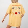Spooky Syllables Halloween Teacher Student Education Women's Comfort Colors T-Shirt Back Print Mustard Spooky Syllables Halloween Teacher Student Education Women's Comfort Colors T-Shirt Back Print Mustard