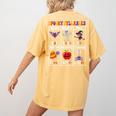 Spooky Syllables Teacher Halloween Educational Kids Women's Comfort Colors T-Shirt Back Print Mustard Spooky Syllables Teacher Halloween Educational Kids Women's Comfort Colors T-Shirt Back Print Mustard