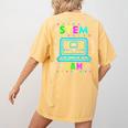 STEM Teacher Shirt STEM Teacher Tshirts STEM Is My Jam Women's Comfort Colors T-Shirt Back Print Mustard