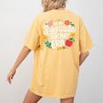 In My Substitute Teacher Era Women's Comfort Colors T-Shirt Back Print Mustard