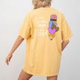Being A Substitute Teacher Substitute Teaching Women's Comfort Colors T-Shirt Back Print Mustard Being A Substitute Teacher Substitute Teaching Women's Comfort Colors T-Shirt Back Print Mustard