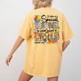 It Takes A Special Teacher To Hear What A Child Cannot Say Women's Comfort Colors T-Shirt Back Print Mustard