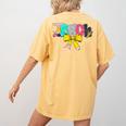 Teach Coquette Bow Teacher Back To School Happy First Day Women's Comfort Colors T-Shirt Back Print Mustard Teach Coquette Bow Teacher Back To School Happy First Day Women's Comfort Colors T-Shirt Back Print Mustard