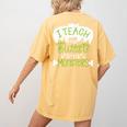I Teach The Cutest Little Monsters Halloween Teacher Spooky Women's Comfort Colors T-Shirt Back Print Mustard I Teach The Cutest Little Monsters Halloween Teacher Spooky Women's Comfort Colors T-Shirt Back Print Mustard
