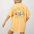 I Teach The Cutest Owls On The Branch Teacher Fall Autumn Women's Comfort Colors T-Shirt Back Print Mustard I Teach The Cutest Owls On The Branch Teacher Fall Autumn Women's Comfort Colors T-Shirt Back Print Mustard