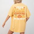 I Teach The Cutest Pumpkins Tshirt Halloween Teacher Women's Comfort Colors T-Shirt Back Print Mustard I Teach The Cutest Pumpkins Tshirt Halloween Teacher Women's Comfort Colors T-Shirt Back Print Mustard