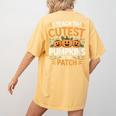 I Teach The Cutest Pumpkins In The Patch Halloween Teacher Women's Comfort Colors T-Shirt Back Print Mustard I Teach The Cutest Pumpkins In The Patch Halloween Teacher Women's Comfort Colors T-Shirt Back Print Mustard