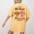 I Teach The Cutest Pumpkins In The Patch Retro Teacher Fall Women's Comfort Colors T-Shirt Back Print Mustard I Teach The Cutest Pumpkins In The Patch Retro Teacher Fall Women's Comfort Colors T-Shirt Back Print Mustard
