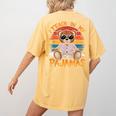I Teach In My Pajamas Teacher Sunset Bear Retro Women's Comfort Colors T-Shirt Back Print Mustard I Teach In My Pajamas Teacher Sunset Bear Retro Women's Comfort Colors T-Shirt Back Print Mustard