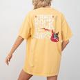 I Teach Rock Stars Music Teacher Guitar Player Women's Comfort Colors T-Shirt Back Print Mustard I Teach Rock Stars Music Teacher Guitar Player Women's Comfort Colors T-Shirt Back Print Mustard