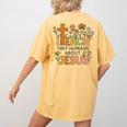 I Teach Tiny Humans About Jesus Christian Teacher Religious Women's Comfort Colors T-Shirt Back Print Mustard I Teach Tiny Humans About Jesus Christian Teacher Religious Women's Comfort Colors T-Shirt Back Print Mustard