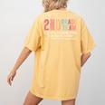 Teacher 2ND Grade Team Like a Normal Team But Much Cooler Women's Comfort Colors T-Shirt Back Print Mustard