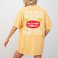 Teacher Assistant Teaching School Ninja Appreciation Women's Comfort Colors T-Shirt Back Print Mustard Teacher Assistant Teaching School Ninja Appreciation Women's Comfort Colors T-Shirt Back Print Mustard