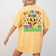 Teacher Back To School Color In Kindness Crayon Pencil Women's Comfort Colors T-Shirt Back Print Mustard