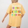Teacher Besties Because Going Crazy Alone Is Not Fun Women's Comfort Colors T-Shirt Back Print Mustard