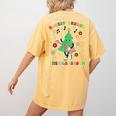 Teacher Christmas Shirts Pajama Matching Rockin' Around The Classroom -Adult Short Sleeve Small Modern Festive Christmas Teacher Xmas Vibes T-Shirt Women's Comfort Colors T-Shirt Back Print Mustard