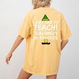Teacher Christmas Teaching Is My Favorite Women's Comfort Colors T-Shirt Back Print Mustard Teacher Christmas Teaching Is My Favorite Women's Comfort Colors T-Shirt Back Print Mustard