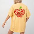 Teacher Day T Shirt Appreciation Day Apple Teach Learn Women's Comfort Colors T-Shirt Back Print Mustard Teacher Day T Shirt Appreciation Day Apple Teach Learn Women's Comfort Colors T-Shirt Back Print Mustard