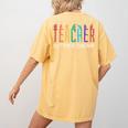 Teacher Of The Deaf ASL Teacher & Deaf Awareness Women's Comfort Colors T-Shirt Back Print Mustard Teacher Of The Deaf ASL Teacher & Deaf Awareness Women's Comfort Colors T-Shirt Back Print Mustard