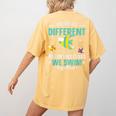 Teacher We All Different But In This Class We Swim Together Women's Comfort Colors T-Shirt Back Print Mustard Teacher We All Different But In This Class We Swim Together Women's Comfort Colors T-Shirt Back Print Mustard