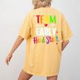 Teacher Early Childhood Education Preschool Head Start Crew Women's Comfort Colors T-Shirt Back Print Mustard Teacher Early Childhood Education Preschool Head Start Crew Women's Comfort Colors T-Shirt Back Print Mustard