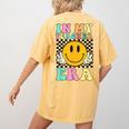 In My Teacher Era Retro Back To School Teacher Student Women's Comfort Colors T-Shirt Back Print Mustard In My Teacher Era Retro Back To School Teacher Student Women's Comfort Colors T-Shirt Back Print Mustard