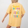 Teacher Of Fractions For Math Teacher Women's Comfort Colors T-Shirt Back Print Mustard Teacher Of Fractions For Math Teacher Women's Comfort Colors T-Shirt Back Print Mustard