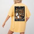 The Teacher Ghost Book Reading Books Lover Halloween Women's Comfort Colors T-Shirt Back Print Mustard The Teacher Ghost Book Reading Books Lover Halloween Women's Comfort Colors T-Shirt Back Print Mustard