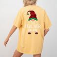 Teacher Gnome Xmas Family Matching Plaid Christmas Gnomes Women's Comfort Colors T-Shirt Back Print Mustard Teacher Gnome Xmas Family Matching Plaid Christmas Gnomes Women's Comfort Colors T-Shirt Back Print Mustard